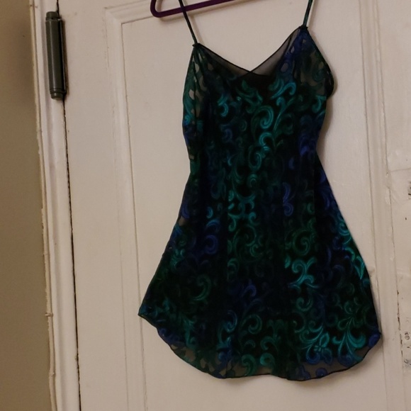 Oscar De La Renta Green Floral Cami Size 34 - Picture 2 of 8